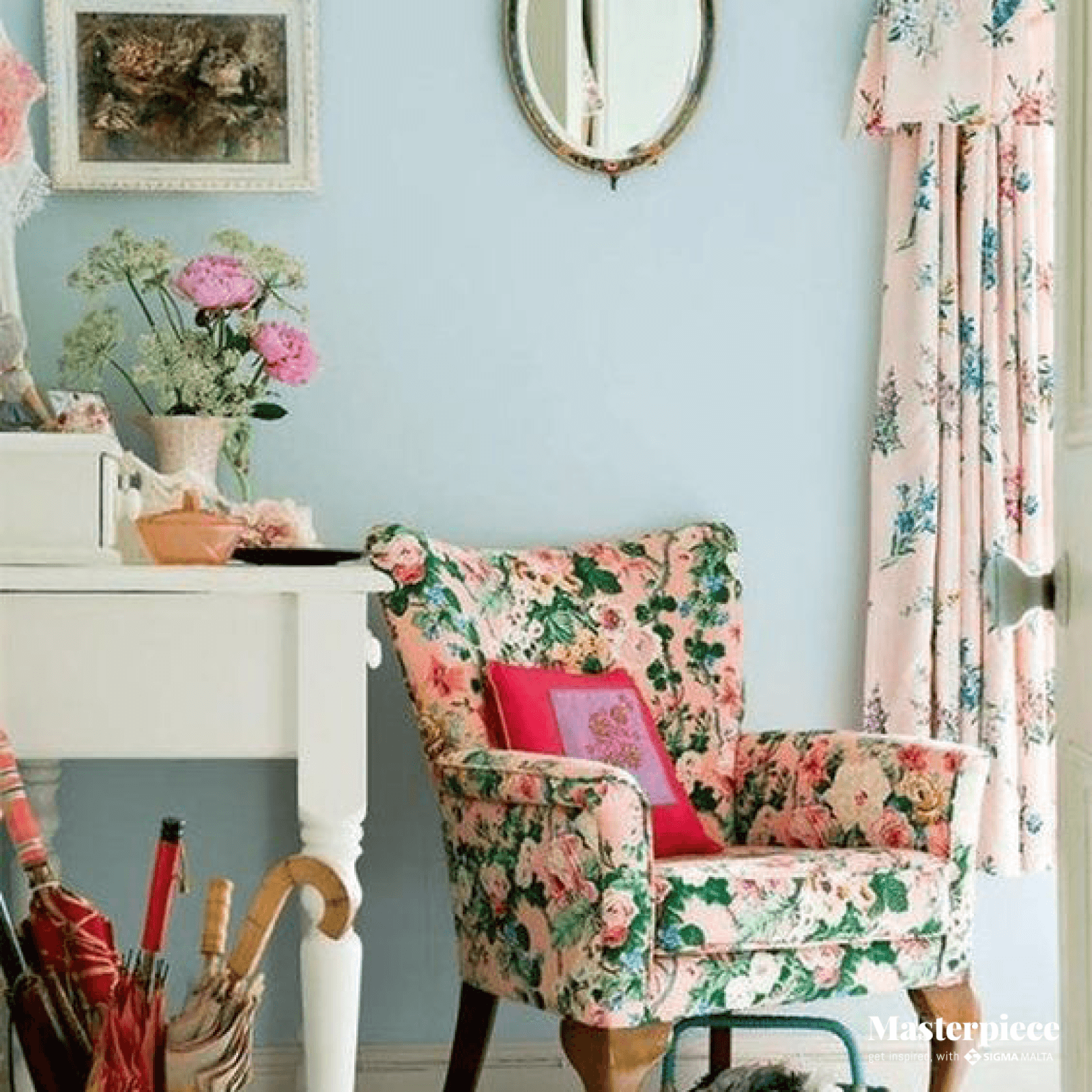 Flowers and Vintage </br><span> Living room </span>